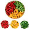 LONGHAO 48 pcs Peperoncino Artificiale,Realistico Peperoncino,Peperoncino Falso Realistico,Artificiale Peperoncino,Verdure Finte Realistiche,Simulazione Pepper,Verdura Decorazione,per Decorazione