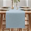 ARVOV Runner da tavolo primaverile moderno, lavabile, effetto lino, impermeabile, per sala da pranzo, feste, vacanze, decorazione, colore: azzurro, 40 x 180 cm