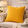 B O S A L O N I Federa Cuscino 45x45 cm BOSALONI HOME Atelier Collection, Copricuscino Decorativo Jacquard a Quadretti con Zip Nascosta, Fodera Elegante per Divano, Letto e Salotto Moderno (Giallo Ambra)