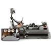 Steelman24 I Omini di Viti Psicologo con Portabiglietti da Visita I Idee Regalo Originale I Soprammobili in Metallo I Modellino