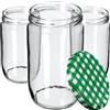 KADAX grandi barattoli in vetro 720ml Ø82 - tappo a vite ermetico, per conserve, sottaceti, verdure lacto-fermentate e marmellate fatte in casa