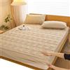 ELYSYSRL Coprimaterasso Matrimoniale Impermeabile con Angoli 180x200 Copri Proteggi Materasso Imbottito Trapuntato Lenzuolo Singolo/Una Piazza e Mezza Morbida Confortevole(Color 3,2PCS 48x74cm(pillowcase))