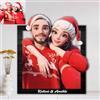 NOONATIVE Ritratto di cartone animato 3d personalizzato con Foto Cornice Portafoto in Legno,Cornici per Foto per Soggiorno, Foto Personalizzata Idea Regali Compleanno Natale per Lei Lui Uomo Donna