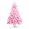 Aurora Store Albero di Natale Pino Rosa da 120 cm, Abete Germogliato 230 Rami cameretta Bambina Pink con Supporto Base in Metallo, Albero di Natale di Alta qualità