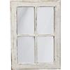 Sintosin Specchio da Parete Rettangolare 28 x 40 cm, Shabby Chic Specchio con Cornice in Legno Bianco, Specchio per Ingresso, Camera da Letto, Soggiorno