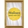 Wallazz Cornice Portafoto in Legno Pregiato - Made in Italy - Vetro Sintetico Infrangibile Crilex - Disponibile in Diverse Varianti - Design Italiano e Qualità Artigianale, 15x20cm Oro