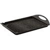 Barazzoni Gli Speciali Piastra Linea Pressofuso, in Alluminio ed Interno in Marmotech, 34 x 26 cm, Nero Puntinato
