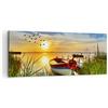 ARTTOR Stampe da Parete Moderne 100x40 cm Quadro su Tela Paesaggi Marino - 3053