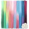 TOAOB THE ONE AND ONLY BABY TOAOB 100pz Scovolini Colorate per Lavoretti Pipe Cleaner Colore Sfumato