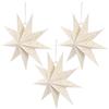 SOLUSTRE 3 pezzi di stella di carta, 35 cm, in carta, stelle di Natale, decorazione per finestre 3D, per Capodanno, Capodanno, feste
