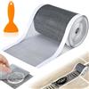 BUKYCAT Adesivo in Rete per Scarico, 100mm x 10m Filtro Doccia Capelli, Filtro di Scarico per Doccia con Spatola di Plastica per Filtri per Lavello per Bagno Vasca Cucina Doccia