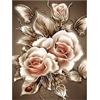 SYMON Kit Completo Punto Croce, Fiori di Farfalla, 11CT Tela, Ricamo Stampato per Principianti, 40×50cm