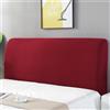 Hearda Elasticizzata Copri Testata Letto Matrimoniale, Fodera per Testiera Letto Lavabile,Jacquard Copertura per Testiera per Letto Copri Testiera Letto all-Inclusive Universale (Rosso,150cm)