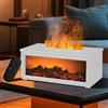 LPQKCcY Diffusore di aromi per camino con telecomando, 280ML Diffusore Flame per oli essenziali con 7 tipi di colori LED con timer, Diffusori di oli essenziali per casa ufficio camera da letto spa