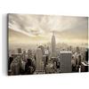 ARTTOR Quadri Moderni Soggiorno Città Grattacieli Manhattan New York Quadro su Tela 120x80cm Stampe da Parete Camera da Letto 1 pezzo Wall Art Canvas Grandi Decorazione Murale Grafica Immagini AA120x80-2630