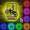TATLETATLE Moto personalizzata in metallo Wall Art,Metallo moto personalizzato con nome,Moto Home Decor, Custom Moto Garage Nome Wall Decor,Moto Moto Scultura Parete,Segni Bar per Bar Casa (Motociclo-03)