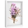 Piaxle Cornice 3D Profonda 20x29 cm con plexiglass A4 Cornice Profonda per Oggetti per Foto Fiori Souvenir e Bricolage - Bianco