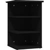 vidaXL Credenza Nera 35x35x55 cm in Legno Multistrato