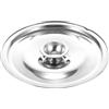 Amosfun Coperchio Pentola 14 Cm in Acciaio Inossidabile Riutilizzabile Copertura Per Barattolo D'Olio Coperchio Universale Per Cucina Aiuta a Trattenere Il Vapore Durante La Cottura