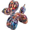 Teror Scultura Cane Palloncino Fatto A Mano, Stile Nordico Colorato in Resina - Statua Decorativa per Bar, Giardino e Tavolo