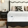 Bacalar® Topper per materasso 160 x 200 cm H3 H4, 7 cm in gelschaum, Topper per materasso 160 x 200 cm in gel per letto a molle e divano letto con 100 giorni di prova gratuita