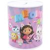 CYPBRANDS CyP Brands Gabby- Salvadanaio in metallo, per bambini, per monete, dimensioni 10 x 10 x 12 cm, multicolore, prodotto ufficiale