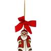 THUN - Addobbo Natalizio Babbo Natale Piccolo - Ceramica - Linea Natale - Living, Arredare la Casa - 4,2x3,8x5 cm h