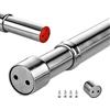 Sinzau Asta estensibile per guardaroba, in acciaio inox, con prese terminali, 57,1-100,3 cm