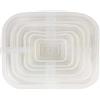 ZLKRHAK 1 set con 6 coperchi in silicone estensibili in silicone per conservare gli alimenti, coperchi per lattine