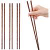 Pwsap 4 Paia di Extra-Lungo Bacchette per Pentole Calde Lunghe in Legno Naturale, Bacchette da Cucina in Legno di Wengé Bacchette Extra Lunghe per Friggere, Tagliatelle, Cucinare, 12,5 Pollici