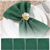 EXIN DEHCEN TESSTSY 6 Pezzi Tovaglioli Stoffa 42x42cm Tovaglioli di Stoffa Verde Salvia