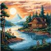 cukol cukol Kit Punto Croce da Ricamare Prestampato Completo, 11CT 40x40 cm