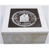 G.B. GICOS IMPORT EXPORT SRL Scatola Cofanetto in Legno 16 x 16 x 7 cm Porta bustine The Decoro Indian Shabby Chic