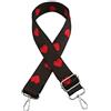 momo mo Tracolla Regolabile Donna Cintura Tela Cinghia Ricambio Cinturino Catena con Gancio Cinta Spalla per Borsa Portafoglio Borse Cuore(Nero)