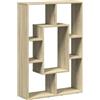 vidaXL Libreria Rovere Sonoma 63x20x90 cm in Truciolato, scaffale per Libri, Porta Libri, Ripiani portaoggetti, Ripiani per Libri