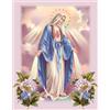 SYMON punto croce kit completo,Vergine Maria,11CT tela punto croce,principianti ricamo punto croce stampato,40×50cm