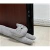 GD Paraspifferi Decorativo sottoPorta 90 cm Paravento per Porte e finestre, Paraspifferi appesantito per bloccare Il Rumore sul Fondo della Porta,fermaporta in tessuto (Grigio, gatto（90 cm）)