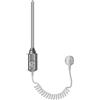 LuxeBath Termostato Riscaldante 1200 W con Regolatore Elettronico della Temperatura Radiatori da Bagno - 1/2 - Cromato - Acciaio Inox - Resistenza Calorifero Stufa