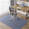Generico Tappetino di Protezione del Pavimento, Antiscivolo Tappetini di Protezione del Pavimento Tappeto da Gioco per Sedie da Ufficio, Parquet Sottofondo per Sedia da Scrivania,Mist Gray,120X130cm