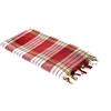 Carenesse Panno Hammam rosso a quadretti, 100% cotone, 80 x 170 cm, Asciugamano da bagno turco, Asciugamano sauna, da spiaggia, da viaggio, Peshtemal, Fouta