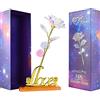 PASDTFB Regalo San Valentino per Lei 24k Rosa Placcato Oro Regali San Valentino Rosa Eterna Stabilizzata Idee Regalo Donna Compleanno Regalo Amica Mamma Fidanzata Ragazza Nonna Coppia Anniversario Matrimonio