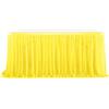 Odot Gonna da Tavolo, Garza da Scrivania in Tulle Romantico, Tulle Tutu Panno Gonne da Tavolo Decorazione per Festa di Compleanno Matrimonio Bambino Doccia (Giallo,183x77cm (6FT))