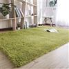 HOKXUAN Tappeto a Pelo Corto 150 x 300 cm Antiscivolo Morbido e Soffice Tappeti Salotto Shaggy Confortevole Tappetino per Camera da Letto e Salotto, Verde