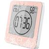 VORRINC Termometro Igrometro Digitale, Orologio da Bagno Impermeabile Allarme Toccare Controllo Timer per il Conto Alla Rovescia, Termoigrometro da Interno per Casa Monitor di Temperatura e umidità (Rosa)