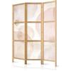 murando - Paravento Decorativo Monofacciale Minimalista 135x172 cm 3 Pannelli Divisori - Stampa su un Lato su Tela in TNT - Separe Divisorio per la Casa Legno Stile Giapponese Moderno a-A-10251-bh-a