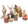 Generico Aurora Store Set Mini Natività Classica Presepe Statuine in Resina con 11 soggetti Personaggi da h. 5 cm Giuseppe Maria Gesù Bambino Re Magi Asinello Bue