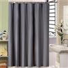 AEKDCL Tenda da doccia lavabile 200x220cm/79x87in(LxA) Grigio scuro Resistente alla muffa Lavabile per bagno camera umida Extra lunga in tessuto di poliestere Tenda da doccia Heavy Duty con pesi