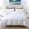 CosìCasa Piumino Letto alla Francese 200X200 - Peso 300 gr/mq | Trapunta Letto Microfibra Anallergica | Piumone Letto per l'Inverno 1 piazza e Mezza Bianco | Piumone Letto Tinta Unita | 1,5P