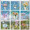 WD&CD 9 Fogli Di Adesivi per Finestre Primaverili - 109 Adesivi Con Fiori, Farfalle E Uccelli per Decorazioni In Vetro Per Feste Di Primavera