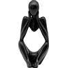 AMJKEJI Pensatore in resina astratto, scultura moderna, statuetta, decorazione per soggiorno (focus)